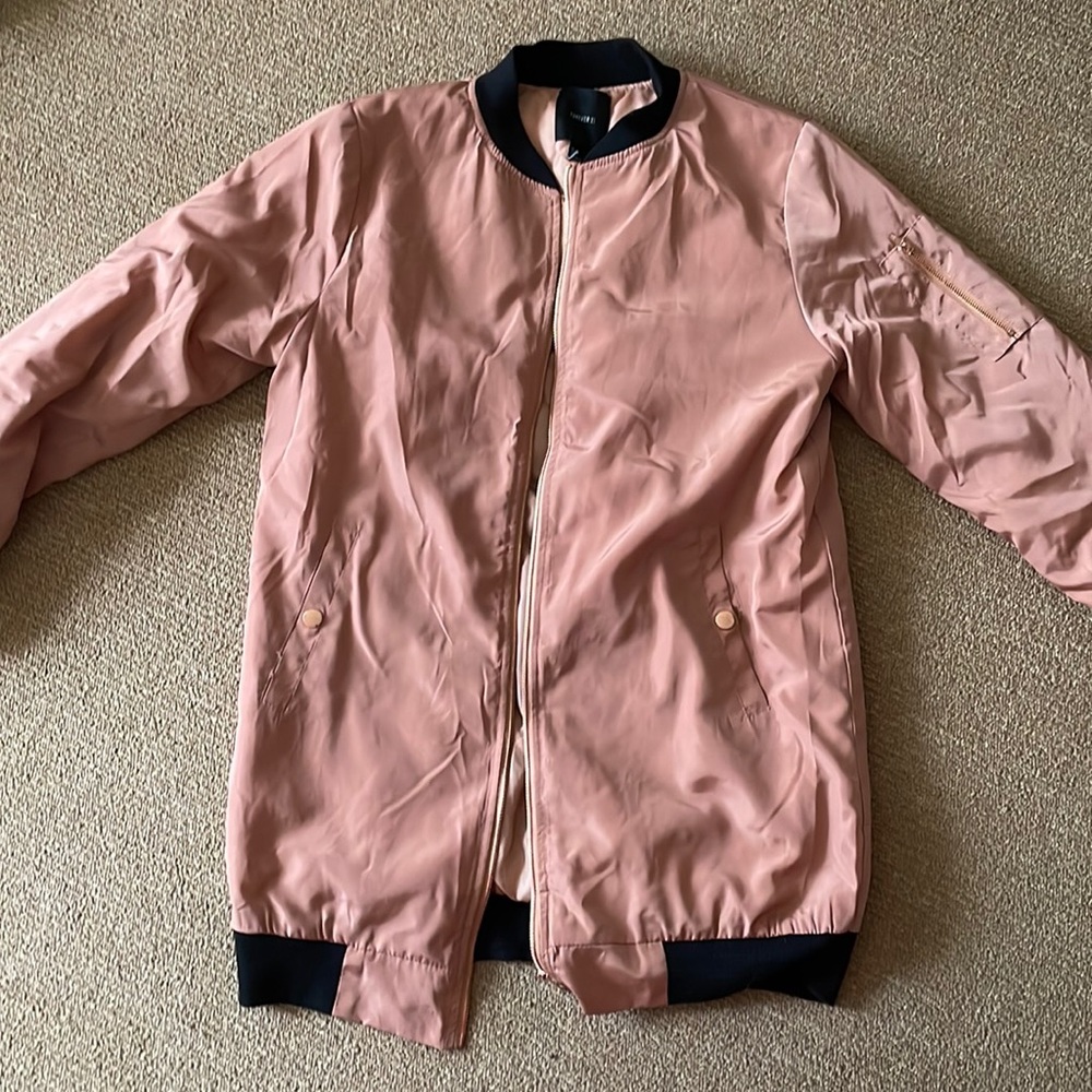Forever 21 pink puffer jacket